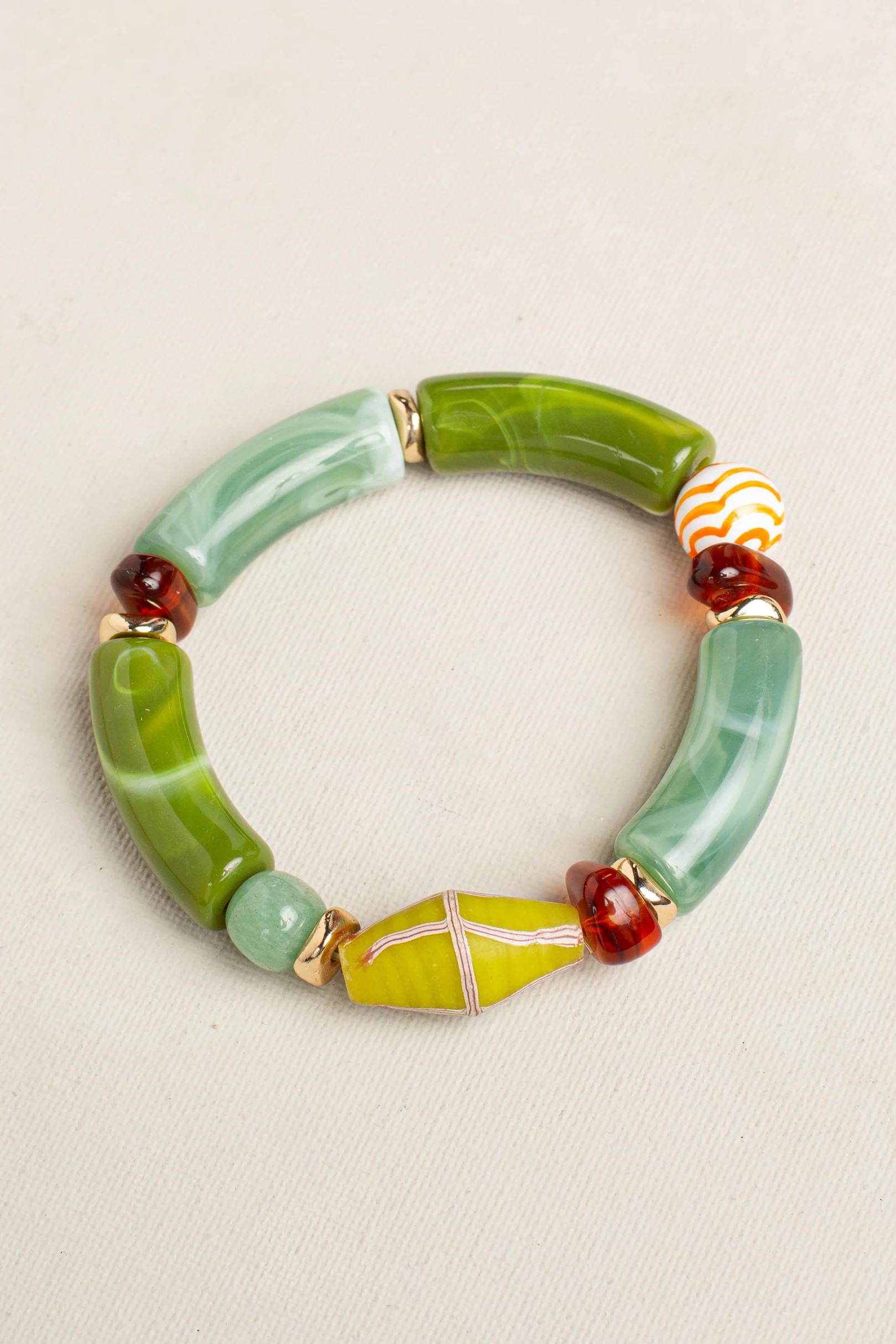 Green/turq Bead Bracelet | South Moon Under