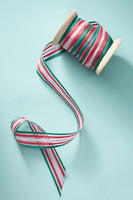 Festive Stripe Gift Ribbon | Anthropologie (US)