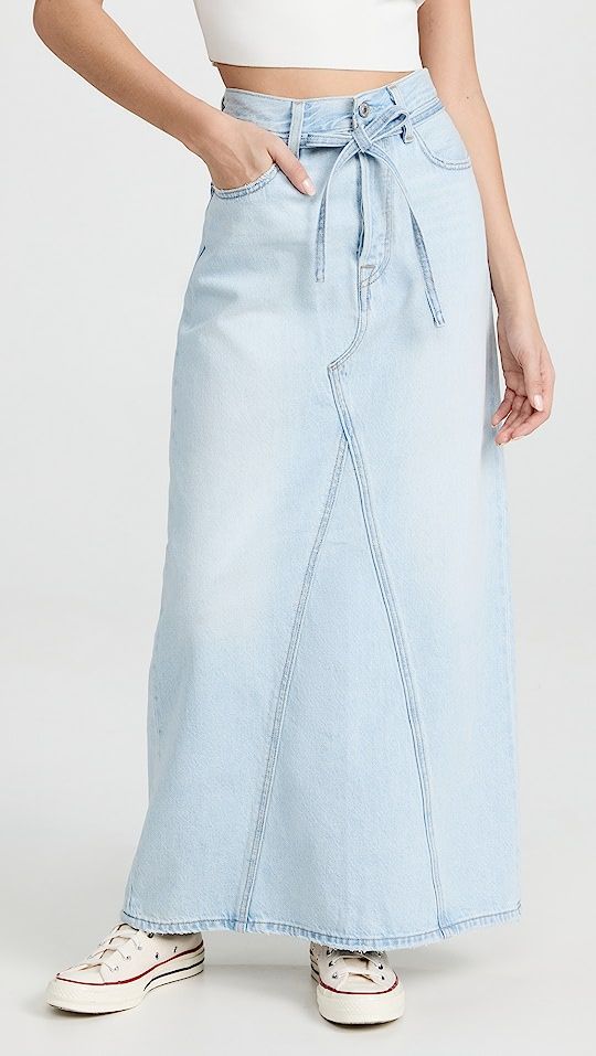 Iconic Long Skirt with Belt | Shopbop
