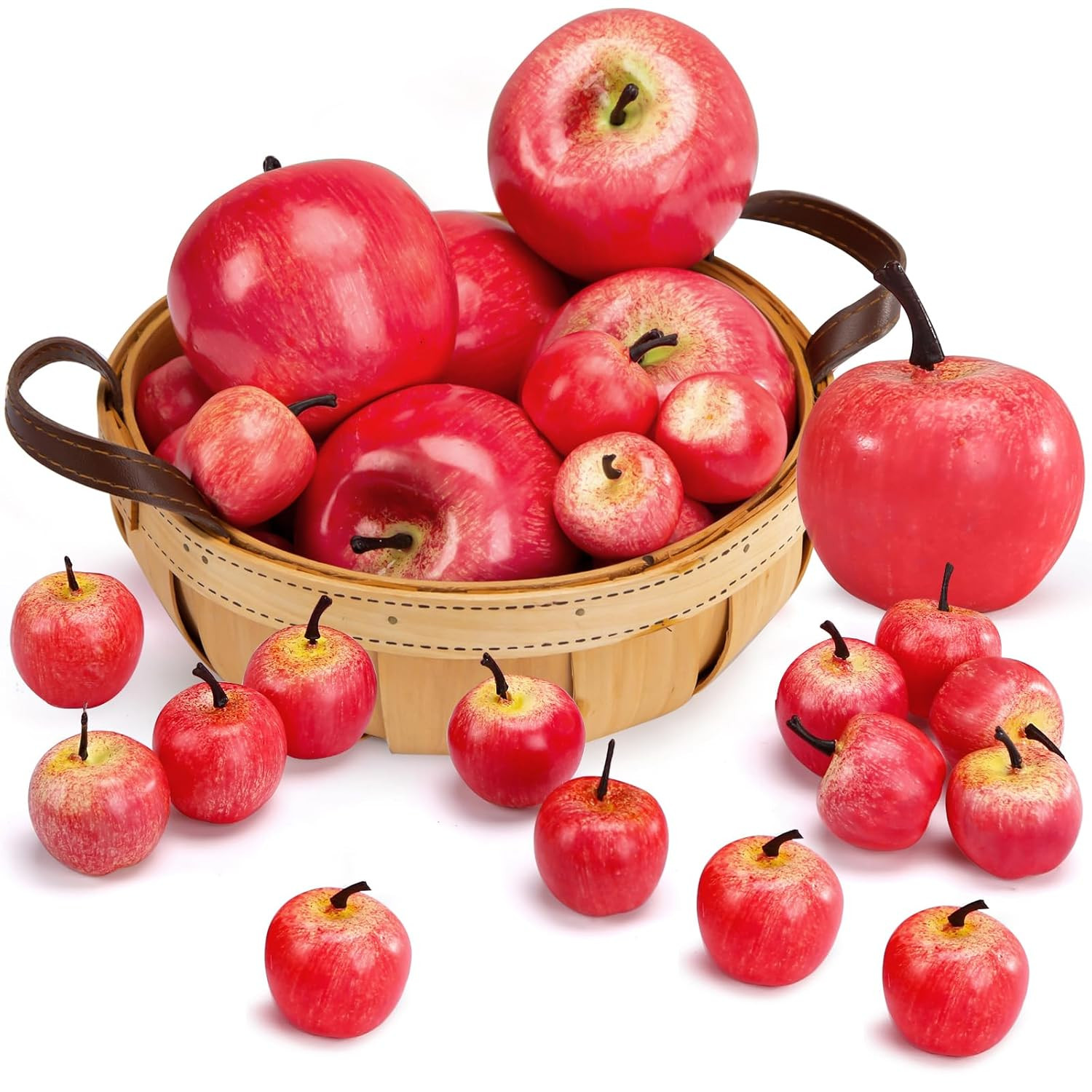 BigOtters Artificial Red Apples, 30PCS Fake Red Apples Gala Apples Lifelike Simulation for Home H... | Amazon (US)