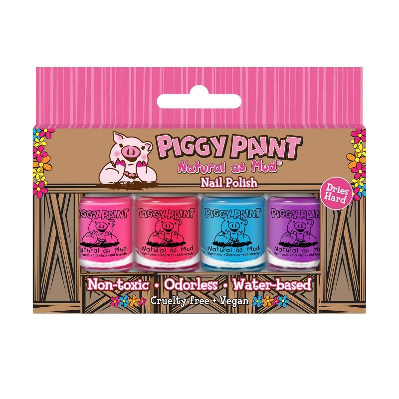 Piggy Paint Nail Polish Set - 0.48 fl oz - 4pk | Target