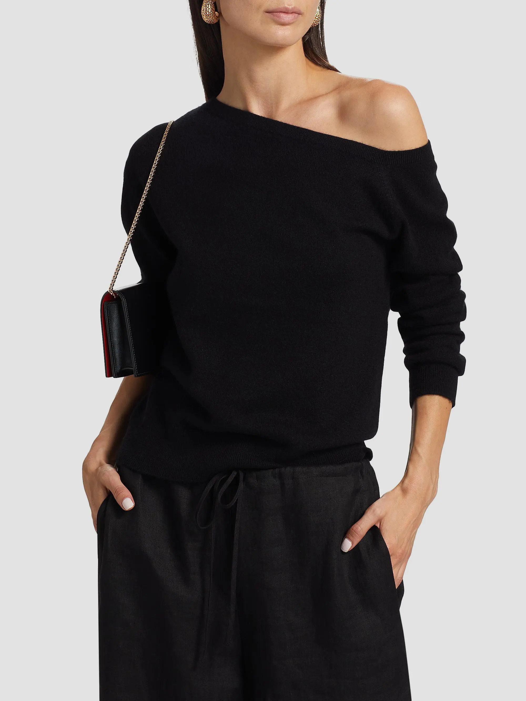 Saks Fifth Avenue One-Shoulder Cashmere Sweater | Saks Fifth Avenue | Saks Fifth Avenue
