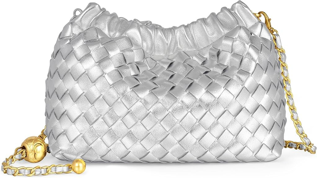 Joryin Woven Women's Crossbody Bag & Evening Purse, Trendy Dumpling Clutch & Hobo Cloud Shoulder ... | Amazon (US)