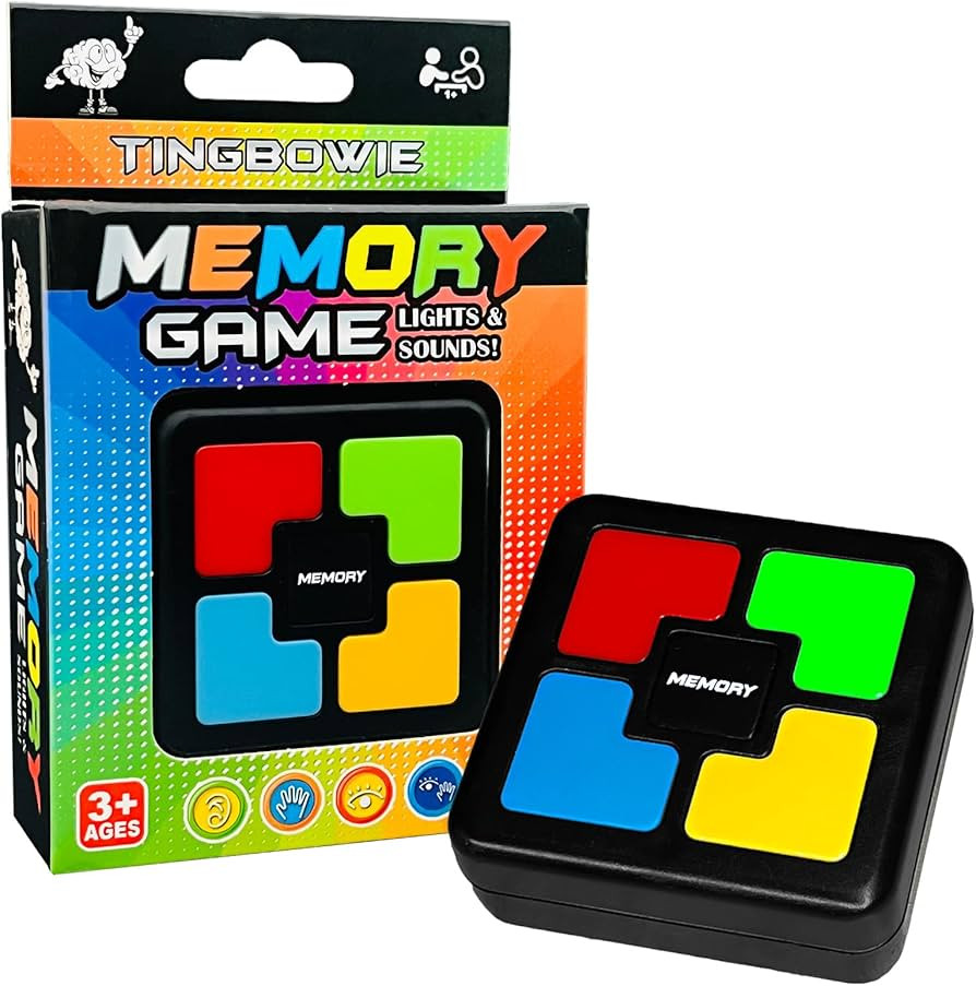 Lights Up Memory Game Handheld Electronic Toy, Color Memorizing with Lights and Sounds | Amazon (US)