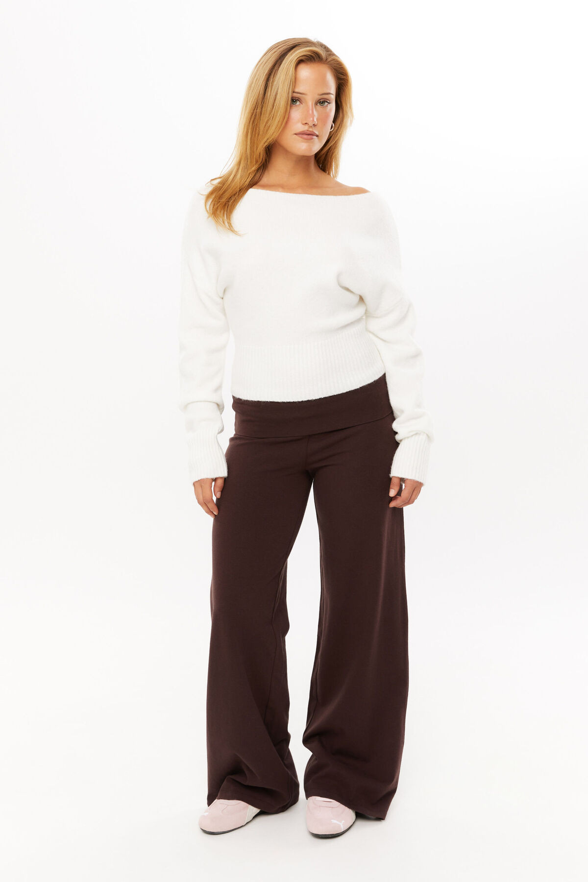 Pippa Off Shoulder Knit Jumper | Supre (AU & NZ)