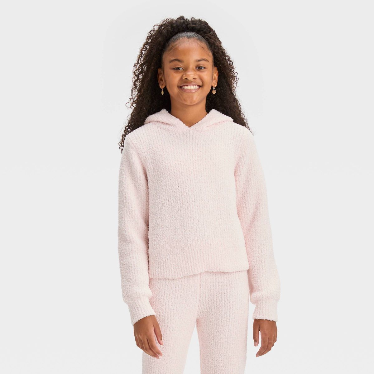 Girls' Cozy Hooded Sweatshirt - art class™ | Target