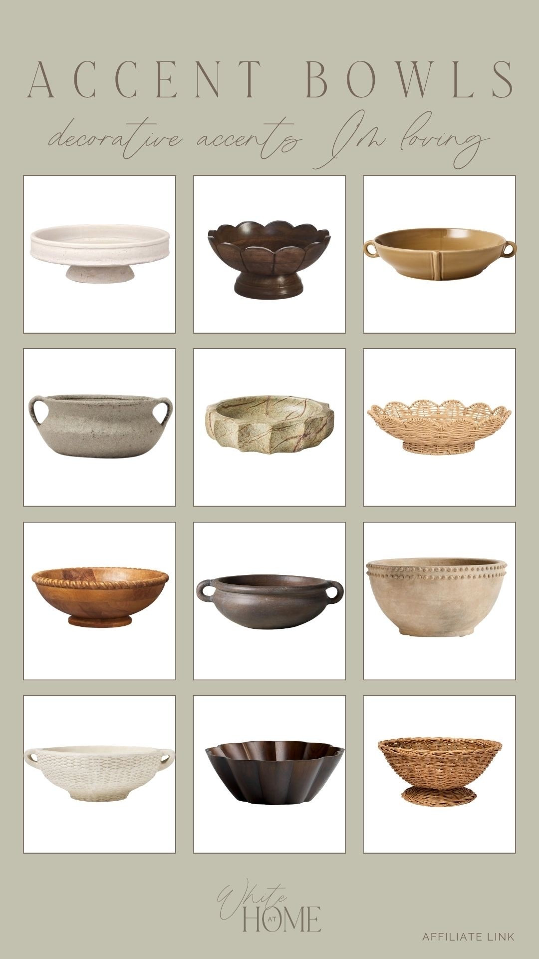 Decorative accents bowl are a beautiful and understated way to style a space! Utilize them to corral items, leave them empty, or add bowl filler! I’ve rounded up some favorites of all sizes and prices!

#LTKHome #LTKSaleAlert