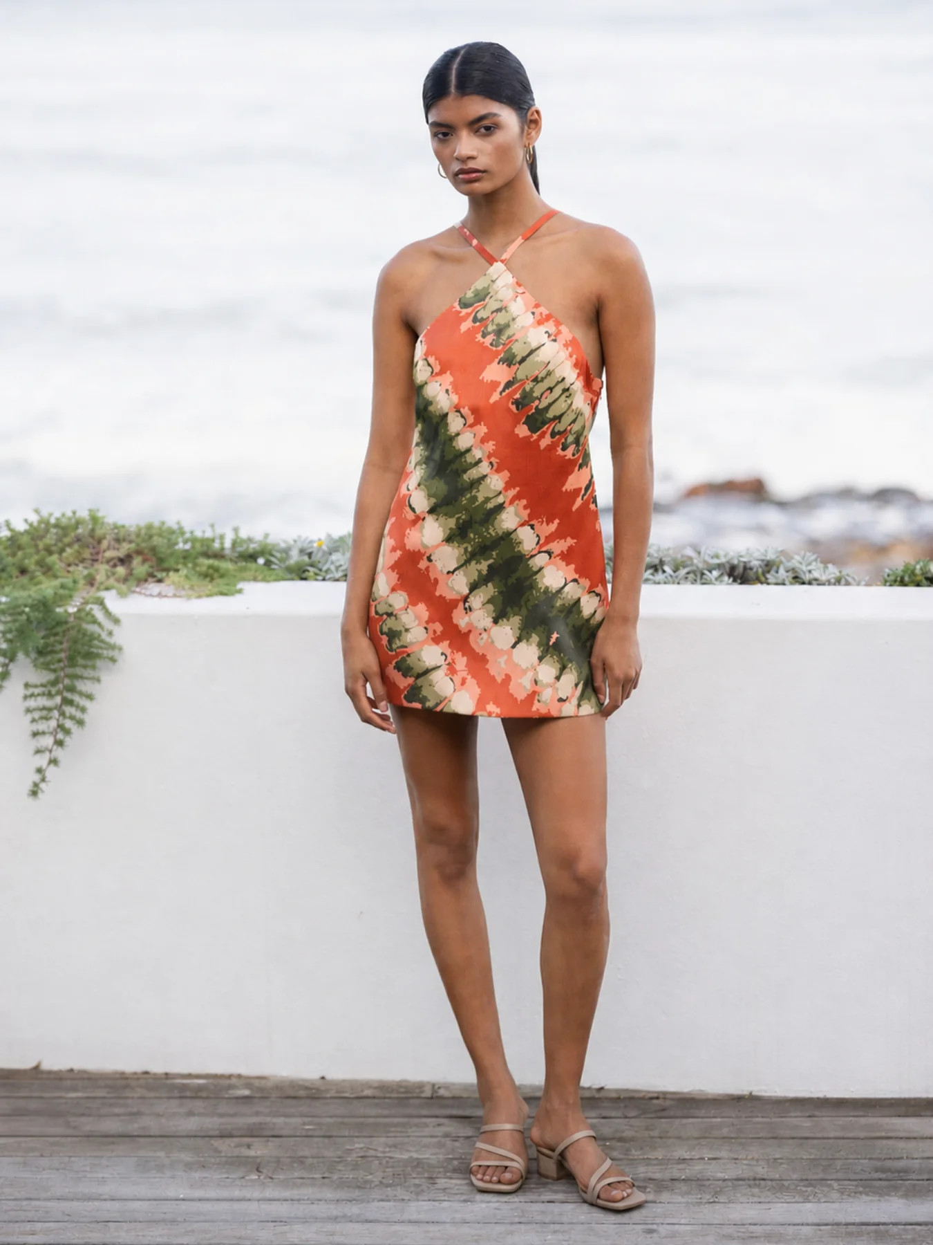 Era FSC® Certified Viscose Dress - Raki Orange | Diarrablu