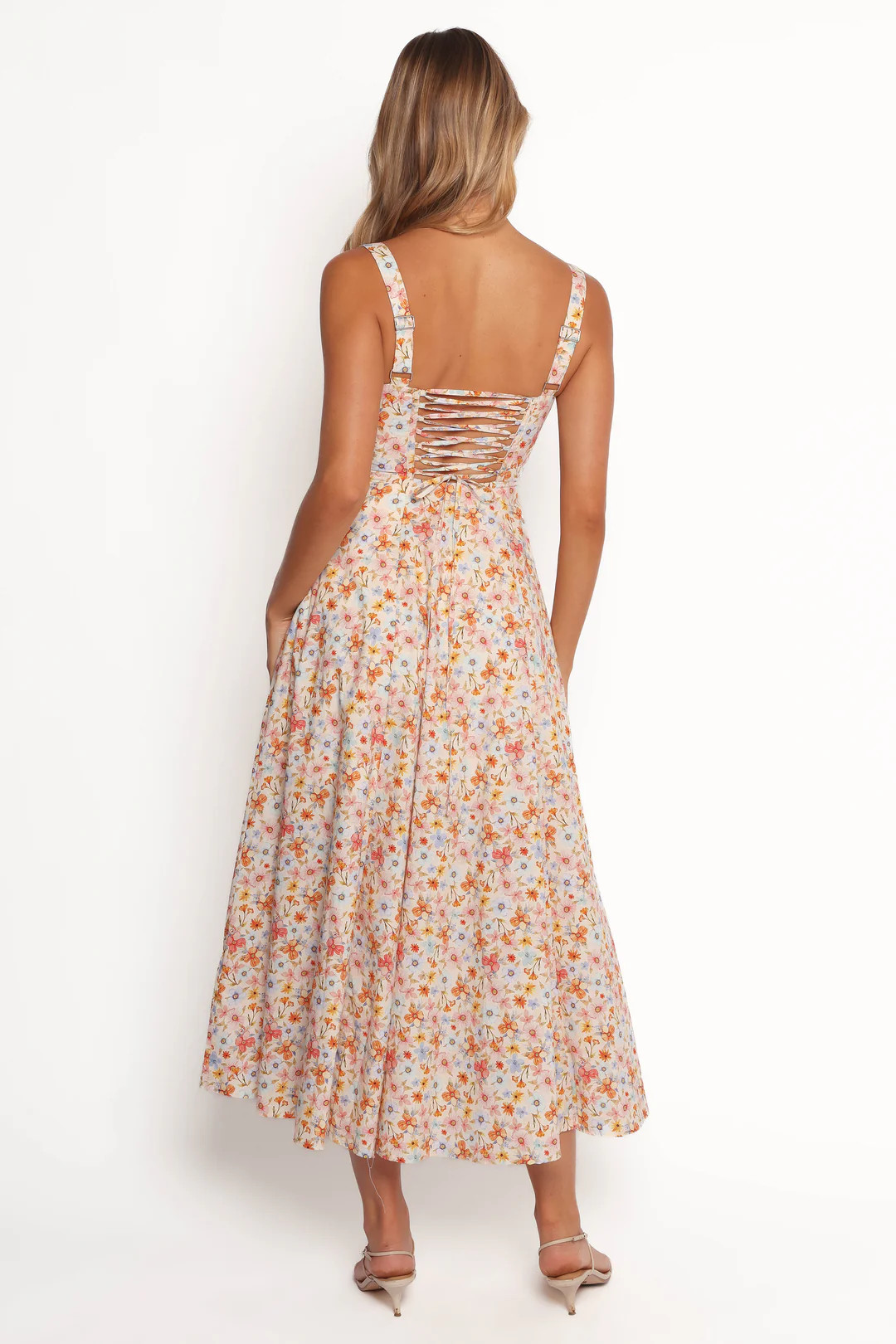 Wisteria Midi Dress - Orange | Petal & Pup (US)