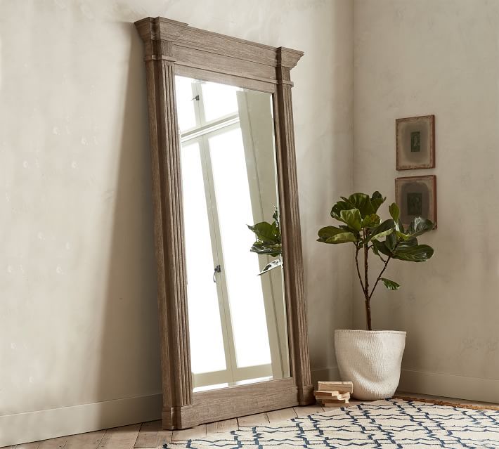 Livingston Meranti Wood Grand Floor Mirror | Pottery Barn (US)