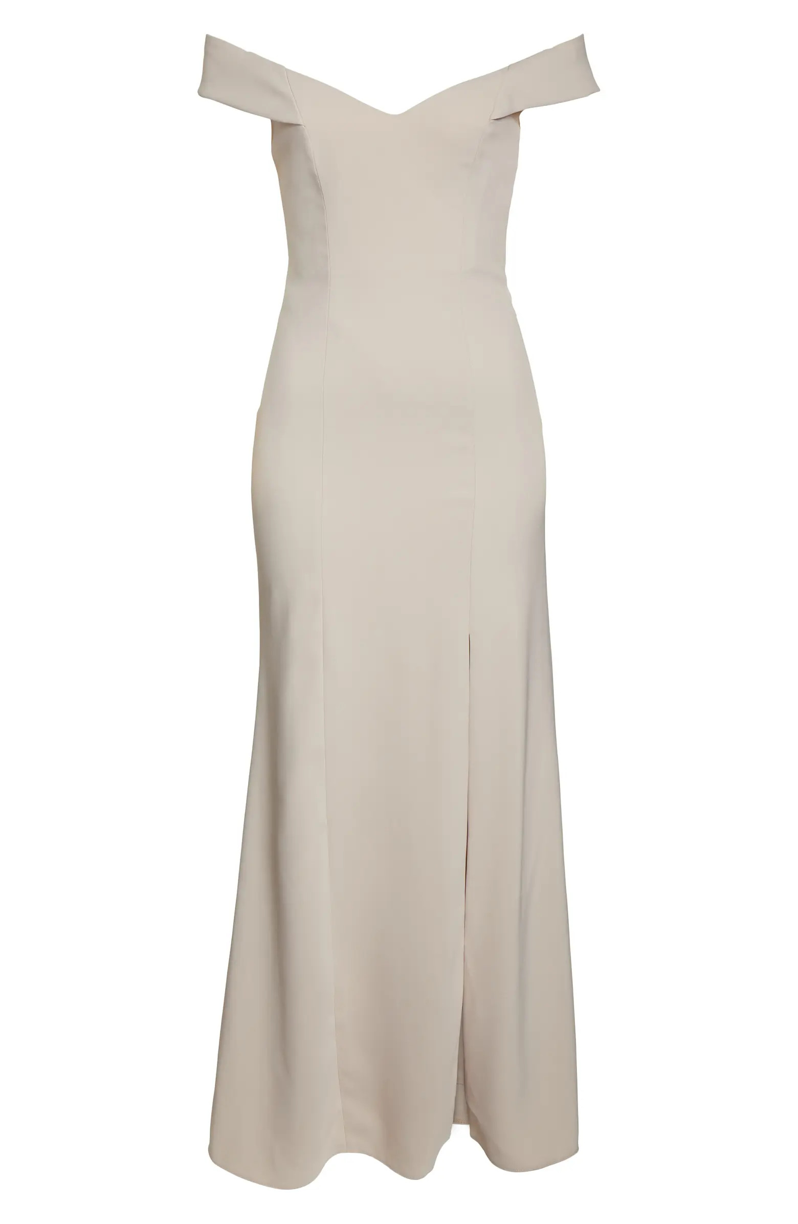 Dessy Collection Off the Shoulder Crossback Gown | Nordstrom | Nordstrom