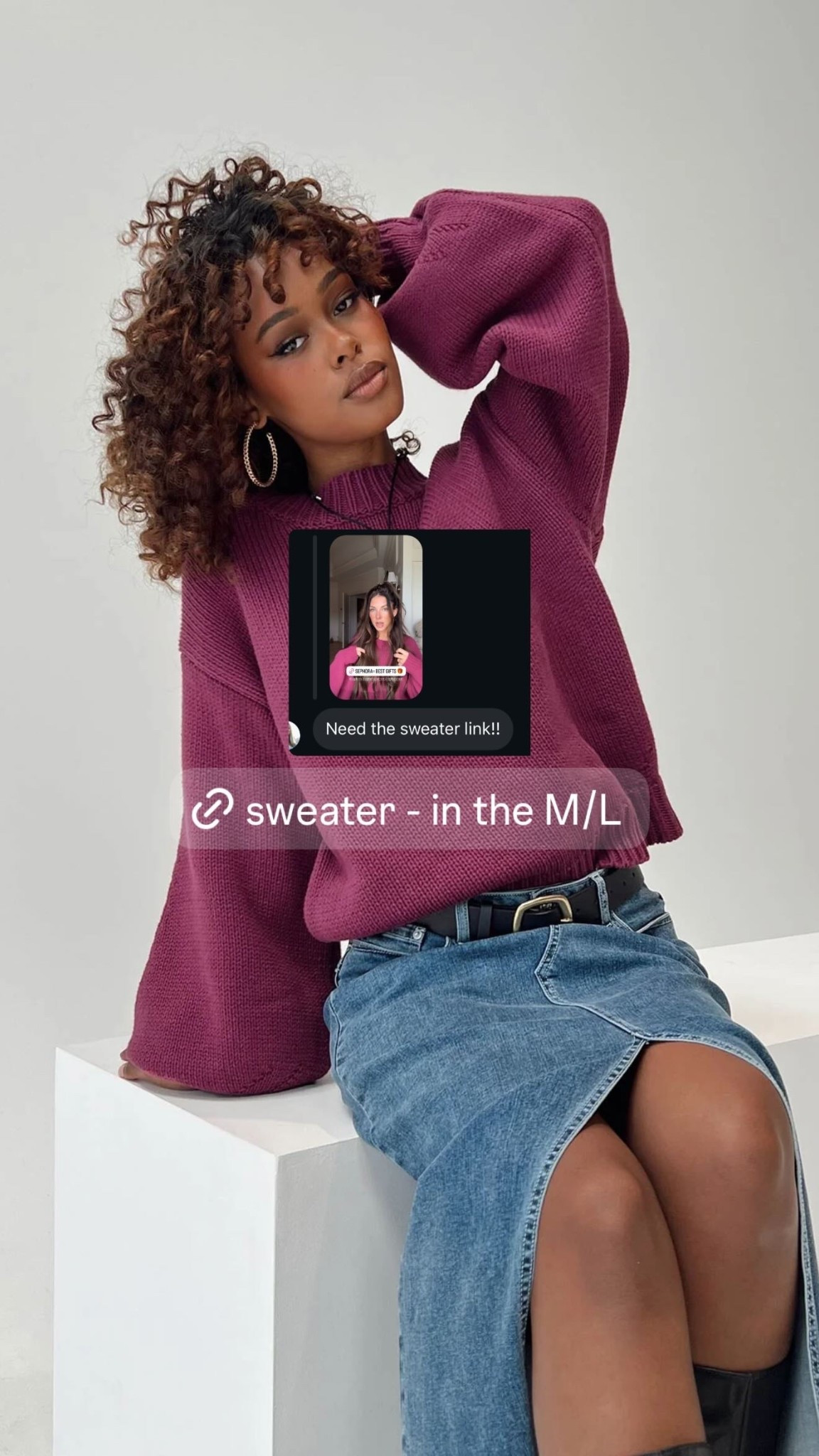 Sweater in M/L - comes in more colors 

#LTKootd