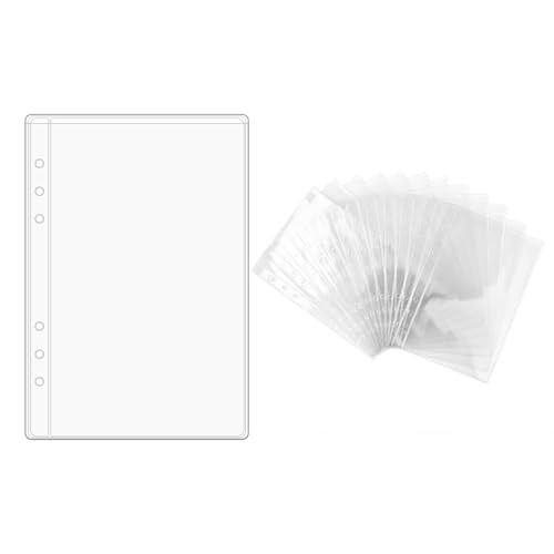 Amazon.com : NatSumeBasics 12 A5 Binder Pockets Clear Zipless Cash Budget Envelopes for 6-Ring Notebook Binder Sheet Protectors Organize Photos Cards Bills (A5, Clear) : Office Products | Amazon (US)