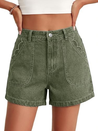 Cicy Bell Womens Baggy High Waisted Jean Shorts Summer Wide Leg Jorts Casual Vintage Denim Shorts | Amazon (US)