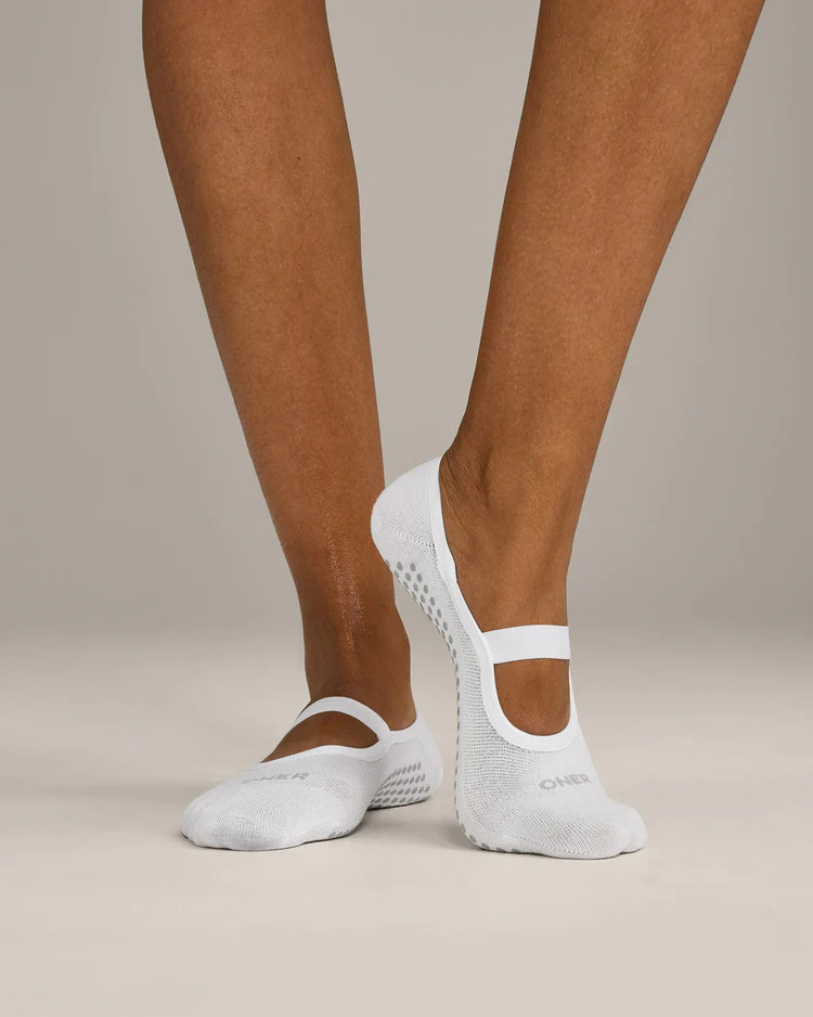 Pilates Grip Socks 1 Pack 
 White | Oner Active (UK / US)