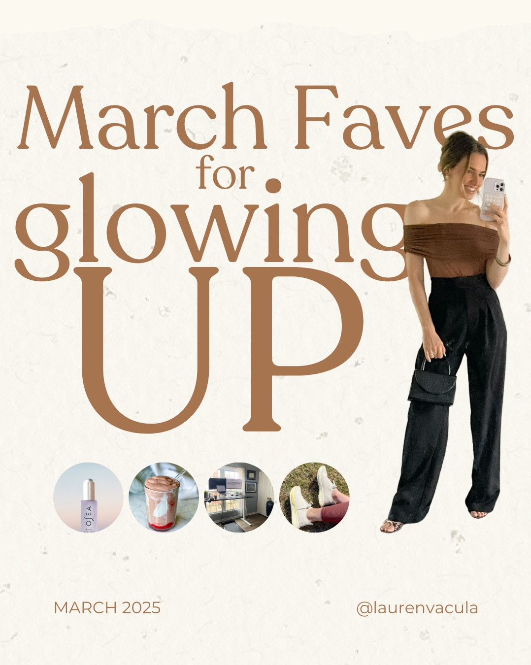 The big list of March favorites is here!! These are the best wellness tools, work resources, beauty and skincare finds, and fashion favorites of the past month. 🩵 
beauty:
the hydroFlask is my favorite water bottle / tumbler - I try to drink 3 40oz bottles a day.
Loving this Dr. Dennis Gross LED red light mask for my skin- I use it at night after I shower.
The Saint Jane Beauty Luxury Body Serum is great for a good glow! (Saint Jane code: LAUREN20)
The new Osea Malibu Dream Night Serum - is actually a dream - it’s a plant-based retinol alternative and it’s so good!  (Osea code: LAURENV)
I love using a facial steamer at night for glowy skin- I used this one from Amazon.
Kinship’s SPF is my favorite go to for coverage under makeup.
RMS Beauty’s Supertint is currently my favorite tinted foundation- it’s so good!
Cymbiotika’s Vitamin C supplement has been my go to for keeping my immunity up while traveling.
The Five Minute Journal by Intelligent Change is such a good way to shift your mindset in the morning from one of anxiety to calm and happiness (Intelligent Change code: LAUREN10).
The Hatch has been a game changer in changing my sleep routine!
Another game changer for movement is the walking pad - it’s such an easy way to get steps in during the day.
Along with the walking pad, my fiancée has the Uplift Standing Desk and Steelcase chair - let me tell you this combination is incredible. The desk is fantastic, the chair is so good for back support.
Plus, adding a few of my favorite spring 2025 fashion finds- I am currently obsessed with all things pastel!! 

#LTKSeasonal #LTKStyleTip #LTKGiftGuide