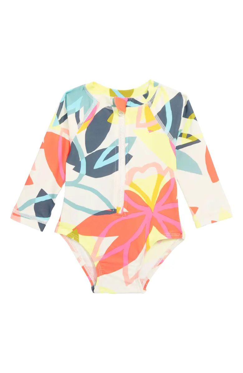 Tea Collection Print One-Piece Rashguard Swimsuit (Baby) | Nordstrom | Nordstrom