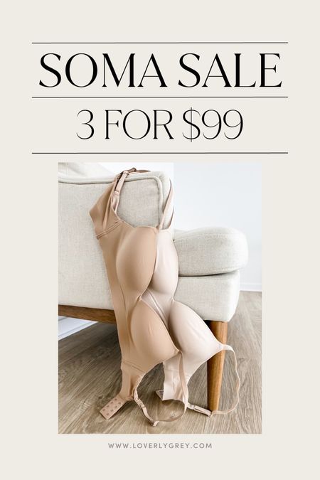 Soma bras are 3 for $99! They are the perfect everyday bra 👏 true to size! 

Loverly Grey, Soma sale

#LTKsalealert #LTKfindsunder100 #LTKstyletip