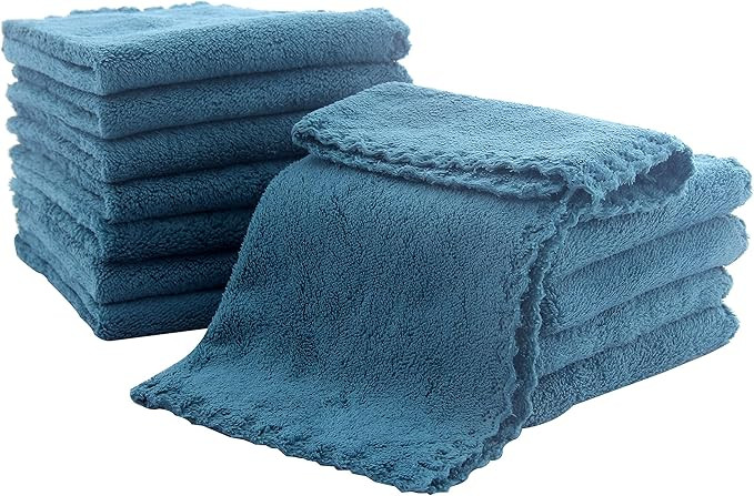 12 Pack Baby Washcloths - Extra Absorbent and Soft Wash Clothes for Newborns, Infants and Toddler... | Amazon (US)