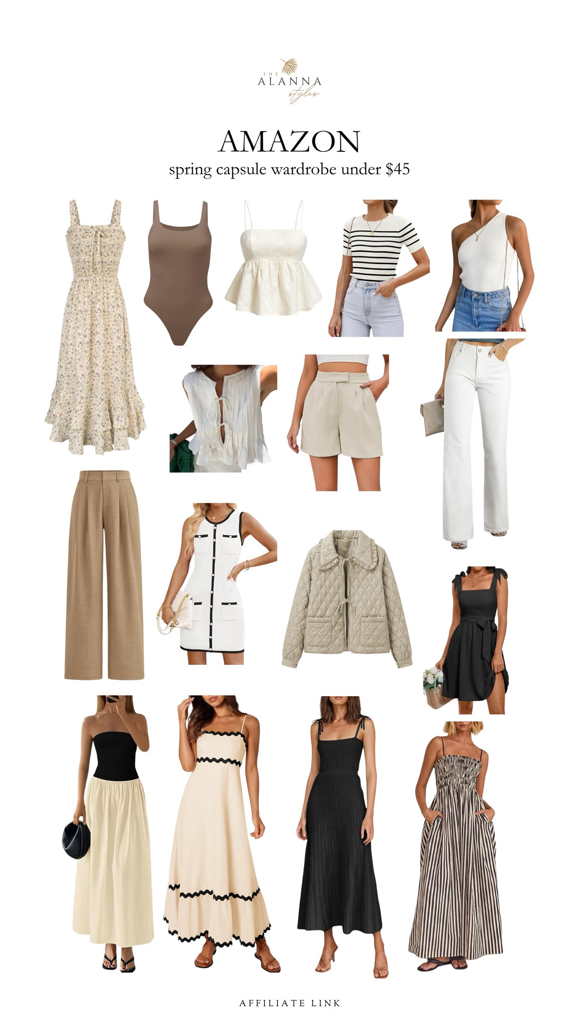 amazon spring capsule wardrobe under $45!!! 

#LTKSeasonal