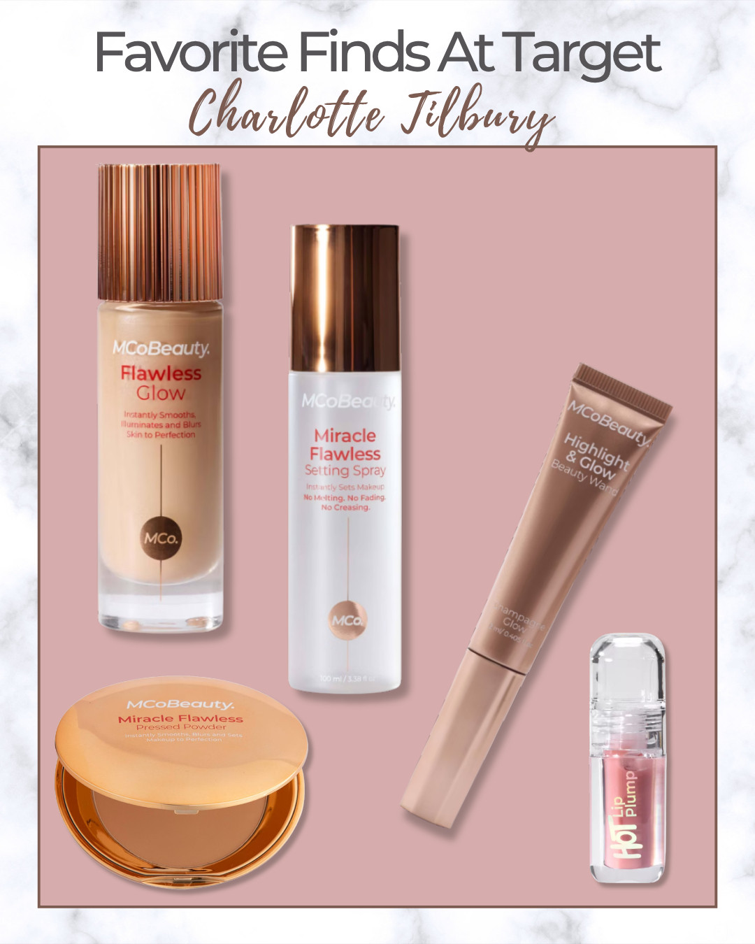 Get the Charlotte Tilbury look for less 💋 These MCoBeauty favorites from Target are affordable, glowy, and absolutely worth adding to your cart! 

#MCoBeauty #TargetMakeup #AffordableBeauty #MakeupDupes #LTKTargetFinds 

 

#LTKFindsUnder50 #LTKFindsUnder100 #LTKBeauty