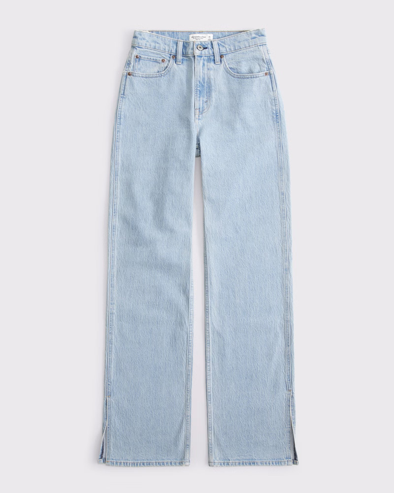 Women's Curve Love High Rise 90s Relaxed Jean | Women's Bottoms | Abercrombie.com | Abercrombie & Fitch (US)