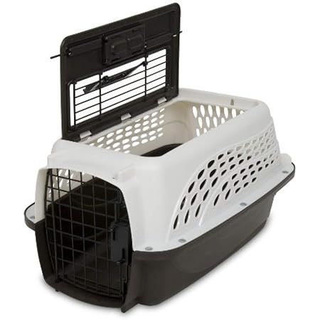 SportPet Designs Foldable Travel Cat Carrier - Front Door Plastic Collapsible Carrier, Gray and T... | Amazon (US)