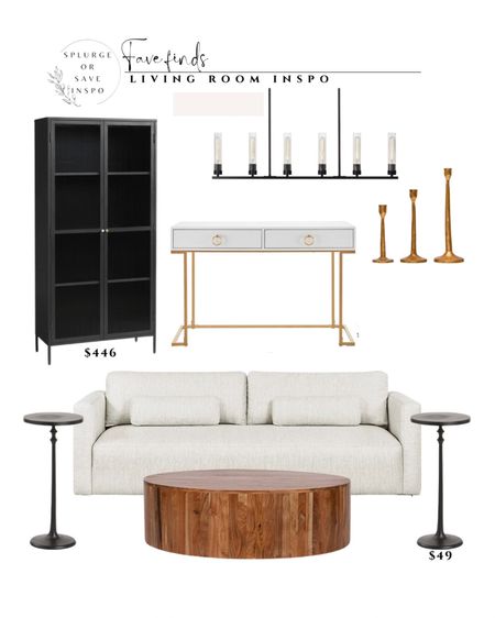 Modern furniture. White sofa. Black tall cabinet. Amazon chandelier 

#LTKsalealert #LTKhome