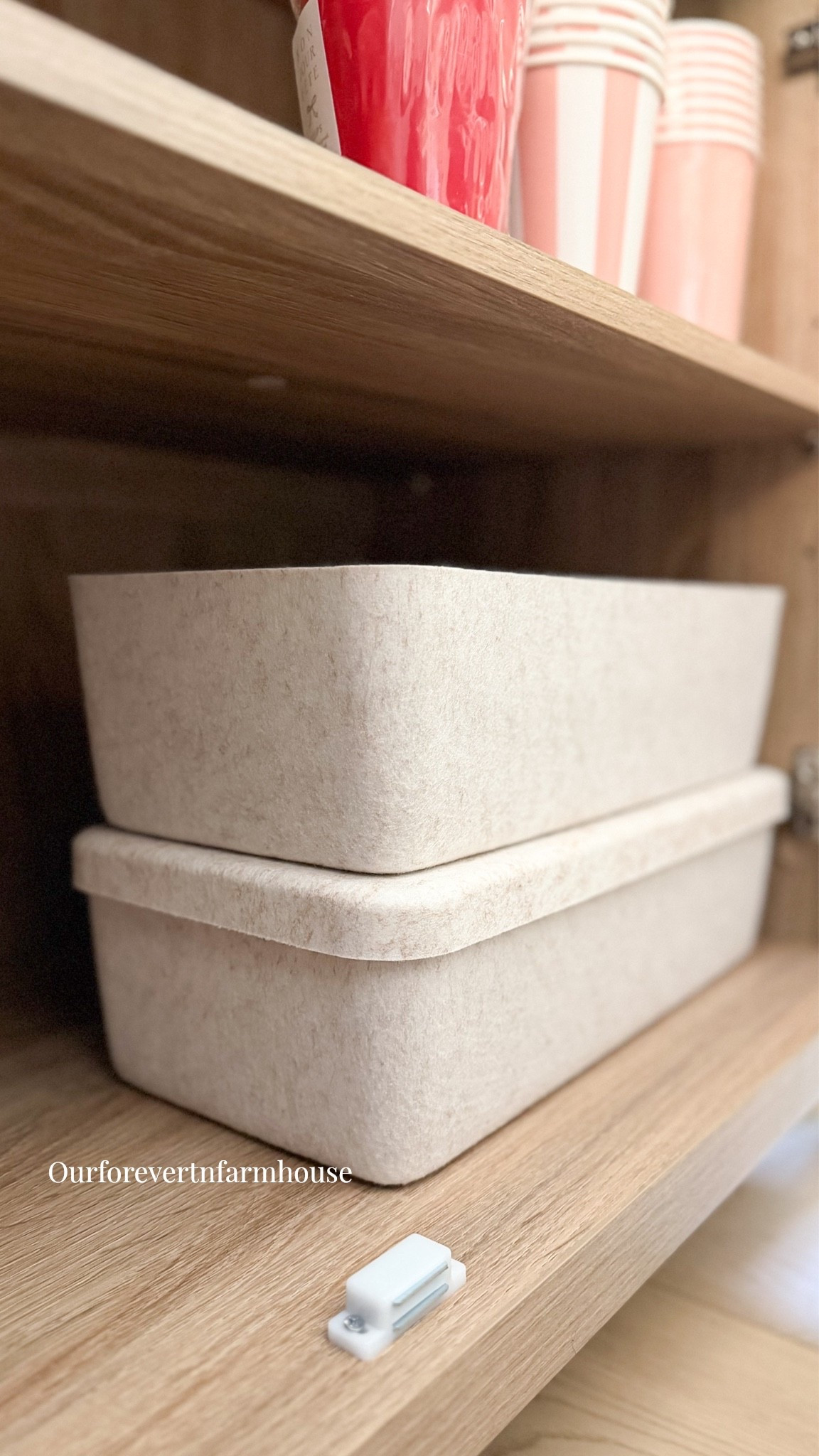 Something about organization just makes me happy. 🤍 These felt bins from SortJoy have been such an easy way to keep everything looking clean and pulled together while still being functional for everyday life. I love that they add texture and warmth instead of feeling overly “storage-y.” ✨ #LTKHome