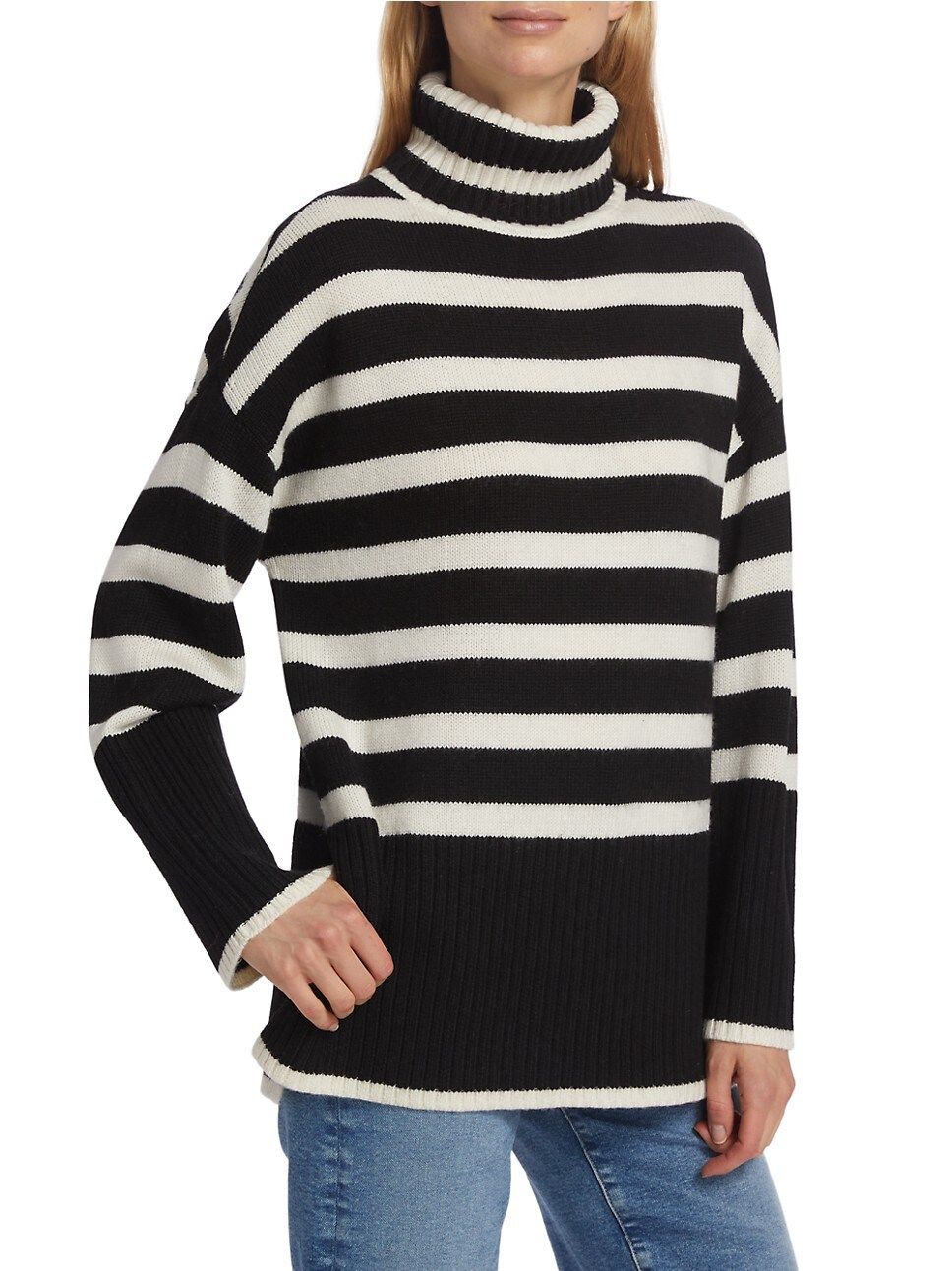 Design History Striped Turtleneck Sweater | Saks Fifth Avenue