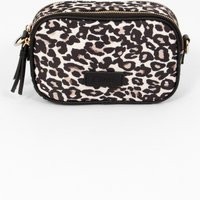Ripley Crossbody Camera Bag - Cream Leopard Print, Nylon/PU | Debenhams UK