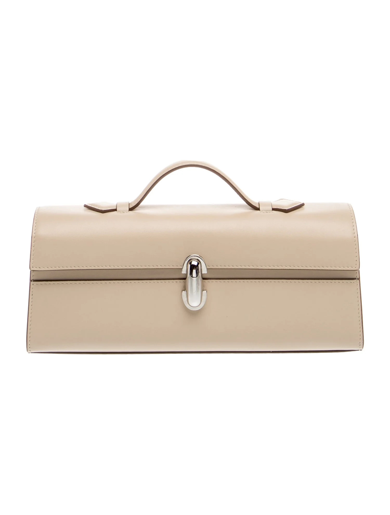 Savette Calfskin Symmetry Slim Pochette - Neutrals Handle Bags, Handbags - SAVET20565 | The RealR... | The RealReal