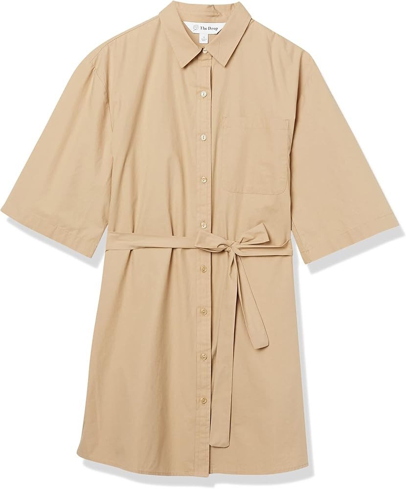 The Drop Women's Dakota Belted Mini Shirt Dress | Amazon (US)