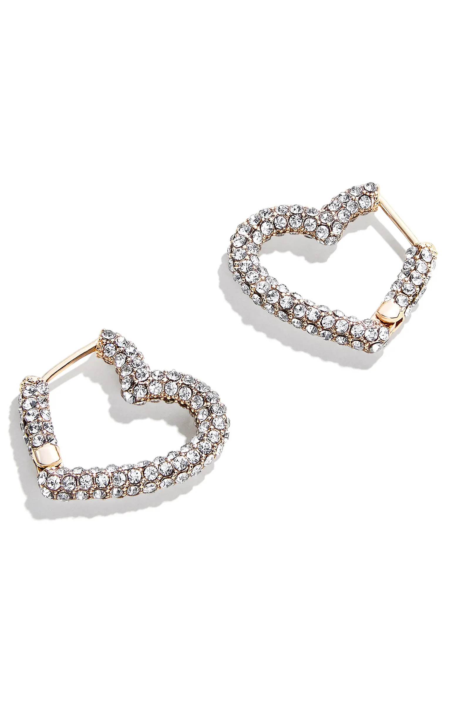 Velma Pavé Heart Huggie Earrings | Nordstrom