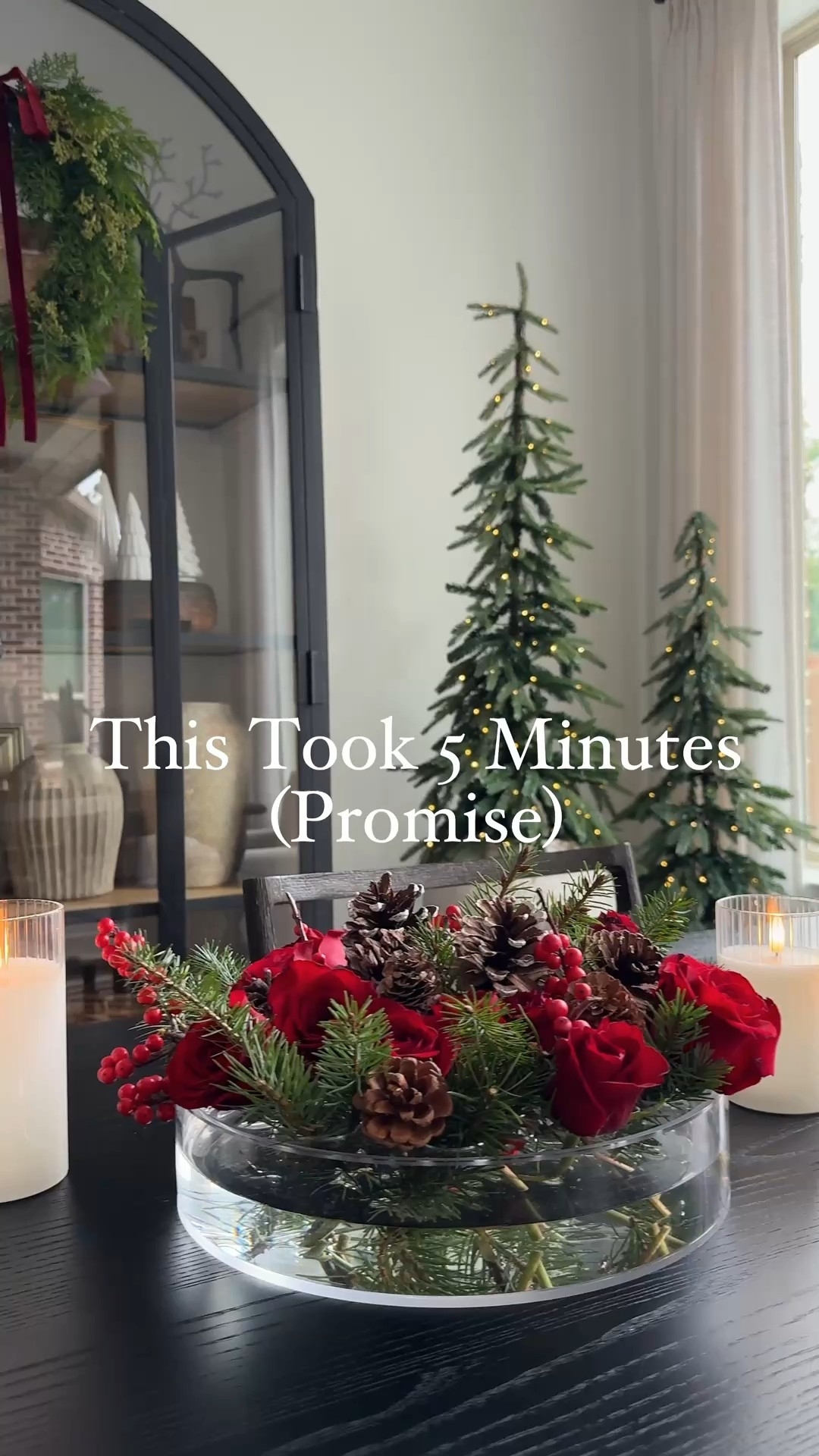 Spruce up any surface for the holidays. Using this acrylic flower arranging vase with built-in holes makes the perfect low-profile floral arrangement—no floral foam, no fuss, no overthinking. Simple fresh stems, easy placement, and an effortless holiday flower arrangement that looks elevated on a dining table, coffee table, or console.

Perfect for holiday hosting, Christmas decor, minimalist florals, modern home styling, and easy centerpiece ideas ✨

#LTKHoliday #LTKHome #LTKstorytime