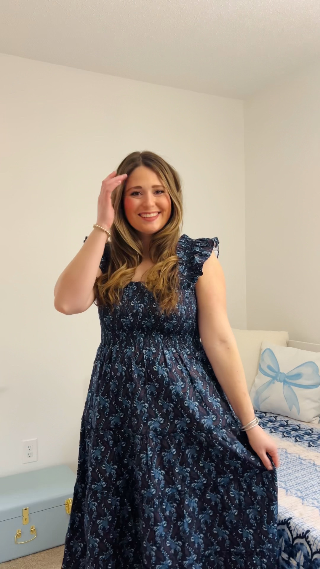A New Brand Moment Episode 1: Hill House Home 🤎💙 Trying on my first Ellie Nap Dress!

Perfect baby boy shower outfit 

#LTKootd #LTKstorytime #LTKvlog