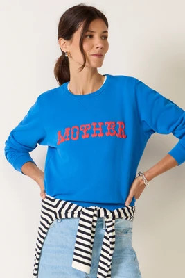 MOTHER Women's The Dorito Camper Top, Size XL, Westermother Blue | Evereve