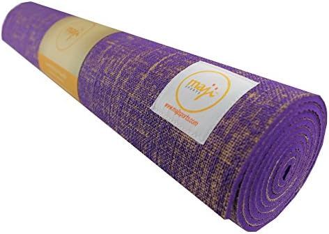 Maji Sports Jute Yoga Mat, 24 x 68 x 4.5mm, Purple | Amazon (US)