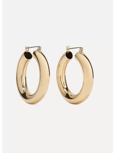 Gold-tone hoop earrings | NET-A-PORTER (UK & EU)