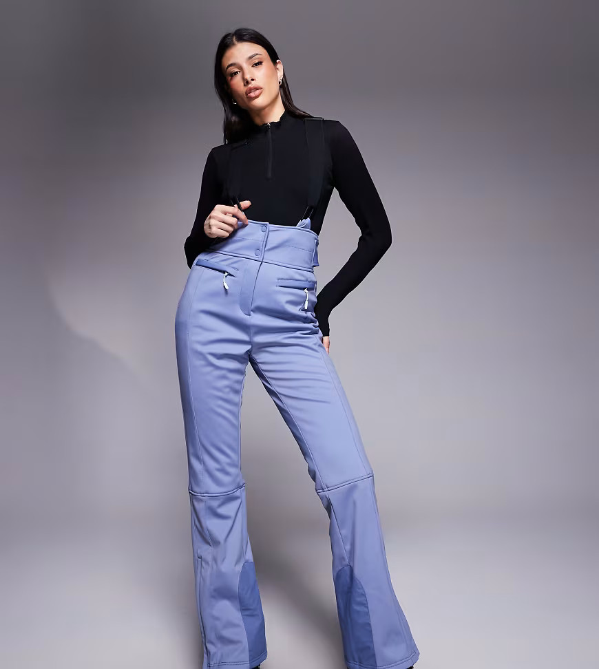 ASOS 4505 Tall – Ski – Wasserabweisende, ausgestellte Softshell-Skihose in Kalkblau | ASOS (Global)