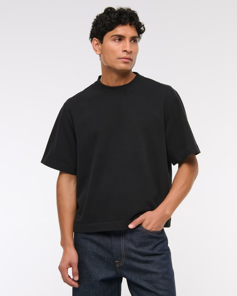 Premium Heavyweight Cropped Tee | Abercrombie & Fitch (US)