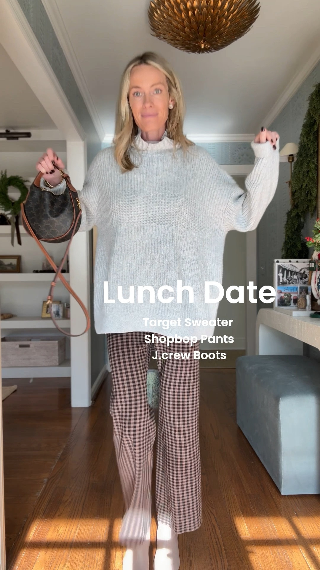 Large sweater // small pants