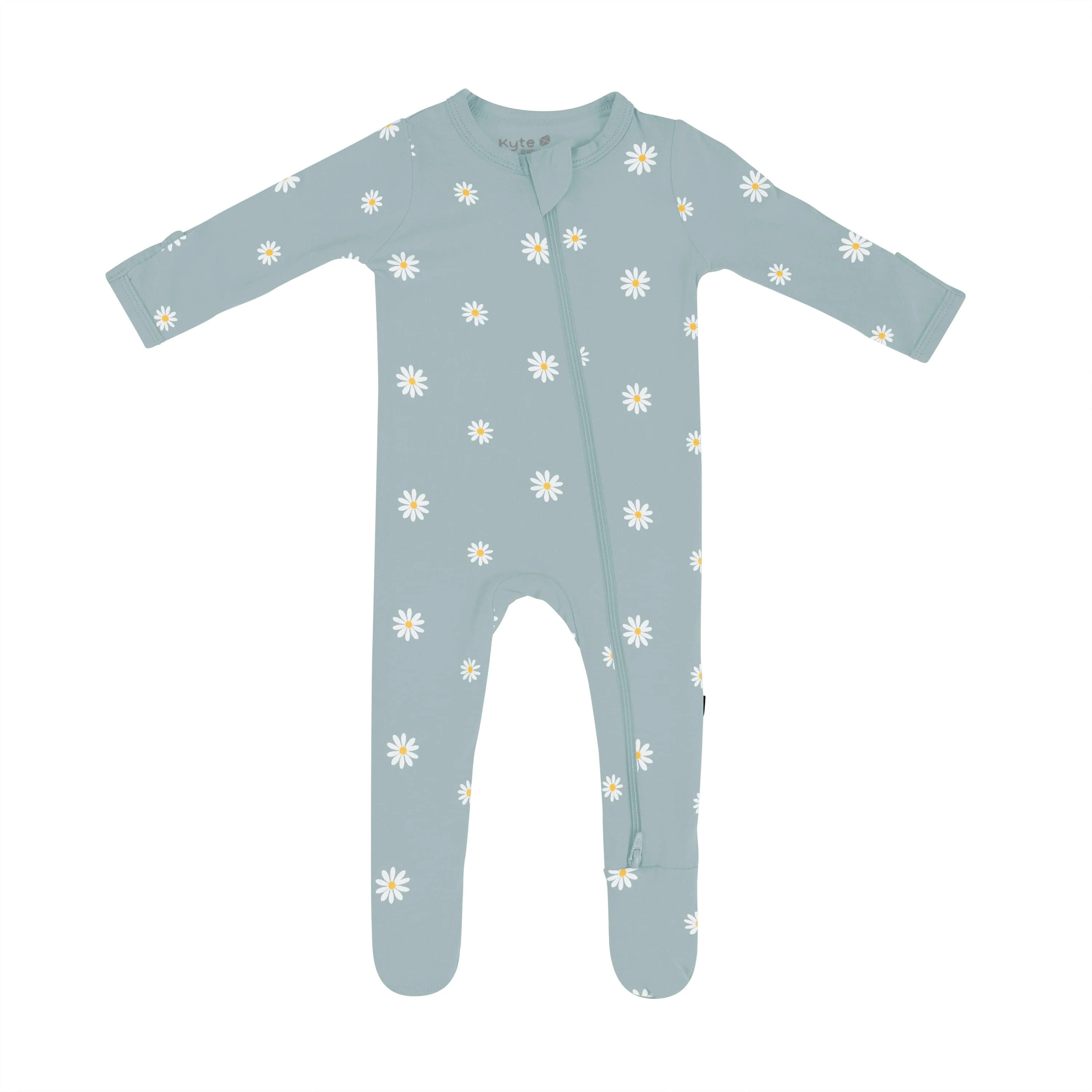 Zippered Footie in Daisy | Kyte BABY