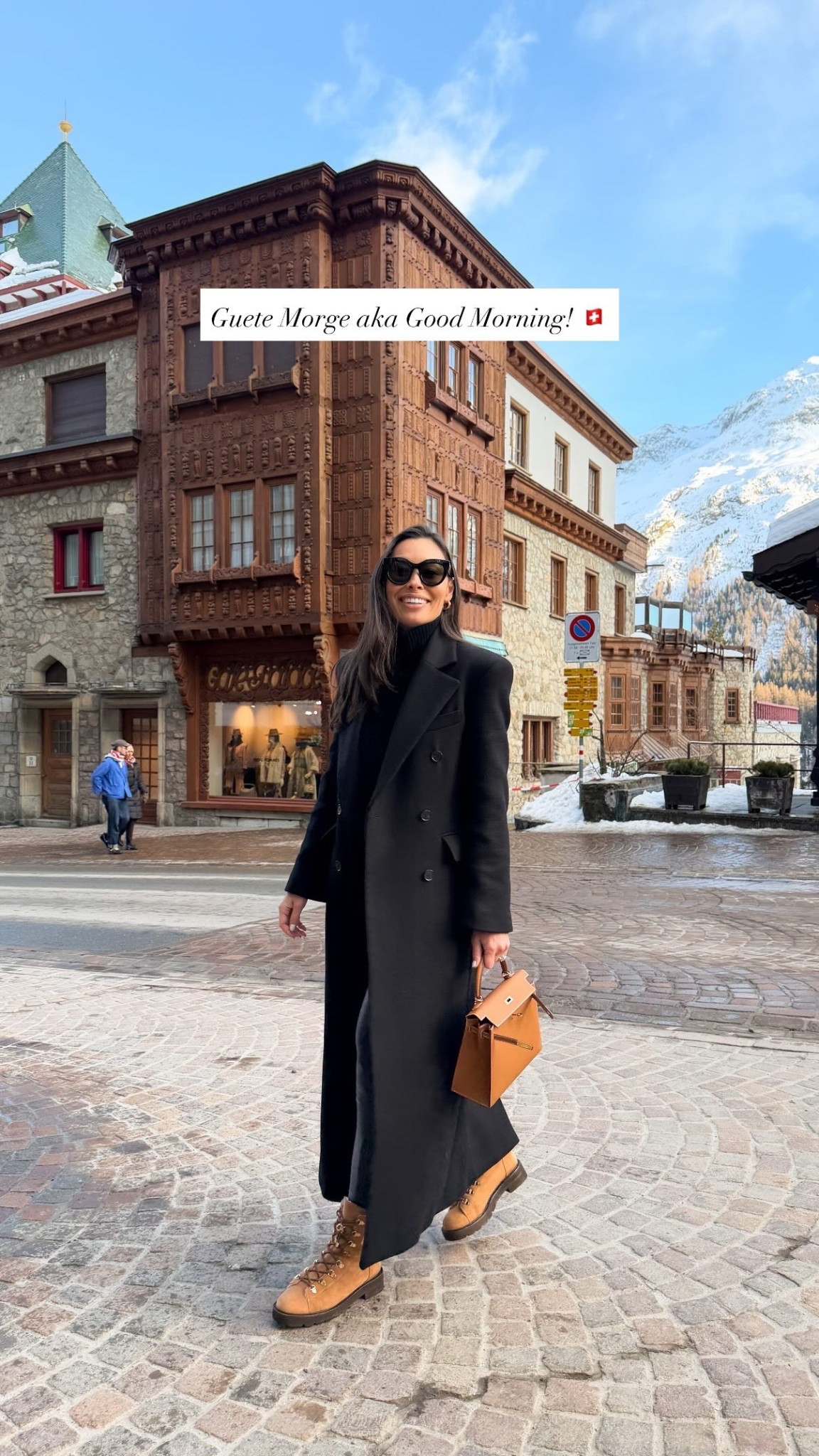 St. Moritz outfit, black coat, winter outfit, classic style, Stuart Weitzman snow boots similar below! 

#LTKdayinmylife #LTKootd #LTKTravel