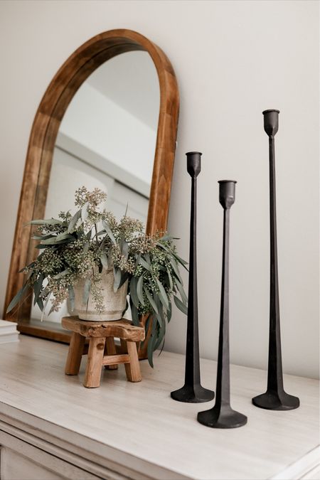 A few of my favorite decor finds, like these candle holders and wood pedestal from Amazon! 

#LTKSeasonal #LTKhome #LTKunder100
