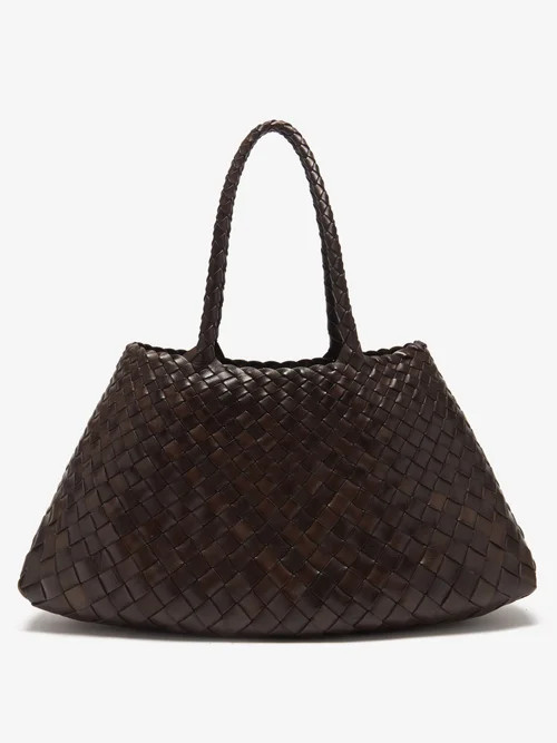 Dragon Diffusion - Santa Croce Woven-leather Tote - Womens - Dark Brown | Matches (US)