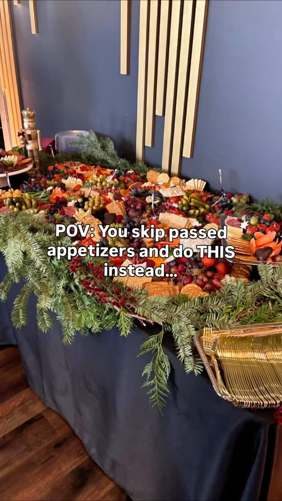 POV: you skip passed appetizers and do this instead…

We did a 6ft charcuterie table + specialty cocktails at the bar so guests had plenty of nibbles and sips during cocktail hour — no long lines, no one waiting to eat. 🧀🍸

It gave us extra time to actually interact with our guests and truly elevated the hour.

#LTKfoodie #LTKWedding #LTKHome