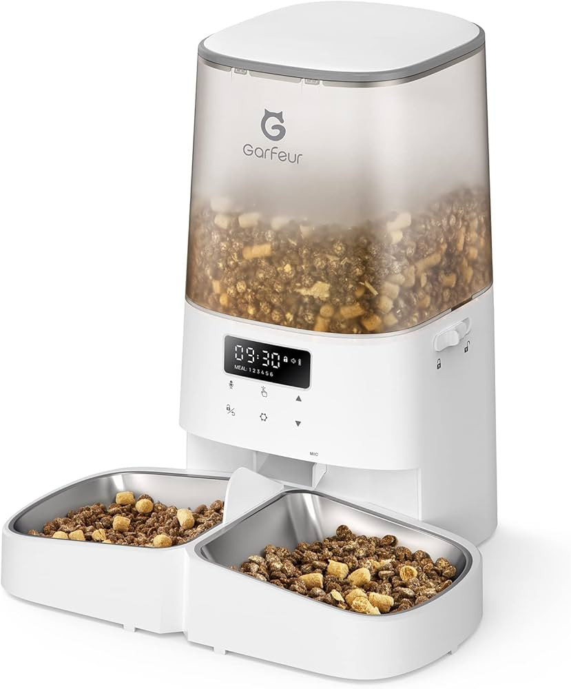 Garfeur Automatic Cat Feeders, Pet Food Dispenser with Memory Function, 21Cups/5L Timed Cat Feede... | Amazon (US)