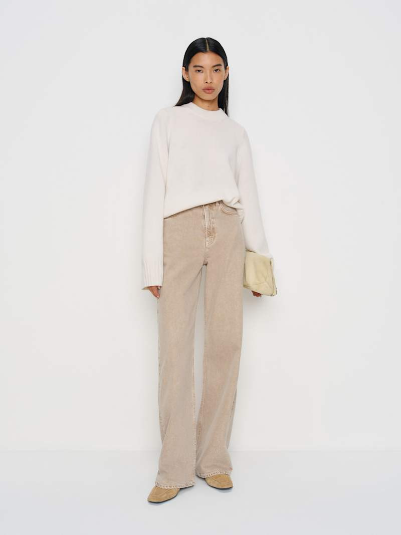 Cary High Rise Slouchy Wide Leg Jeans | Reformation (Global)