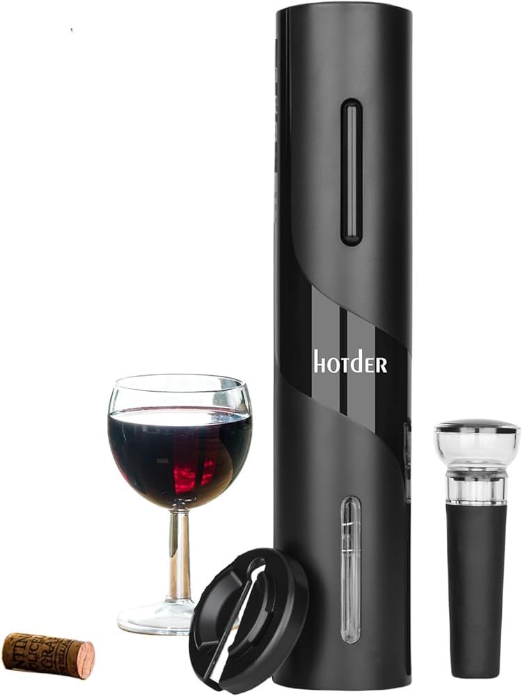 Hotder Electric Wine Opener,Electric Wine Bottle Opener,Battery Operated Wine Opener with Electri... | Amazon (US)